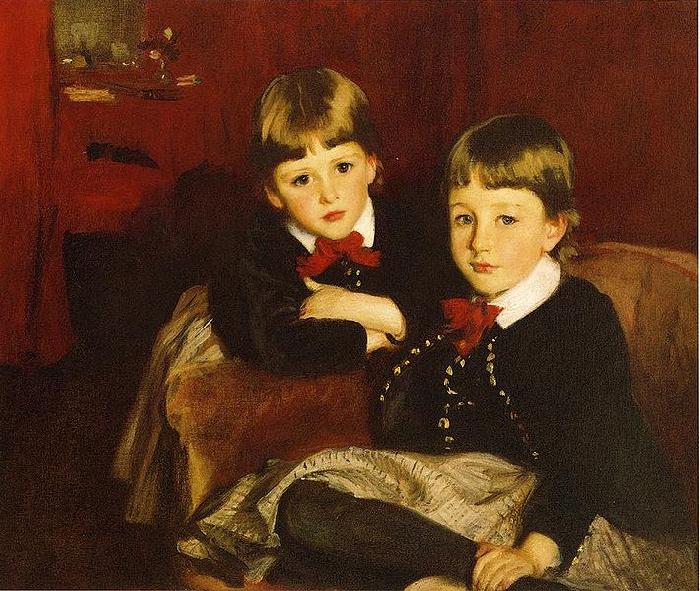 John Singer Sargent Sargent John Singer Portrait of Two Children aka The Forbes Brothers oil painting image